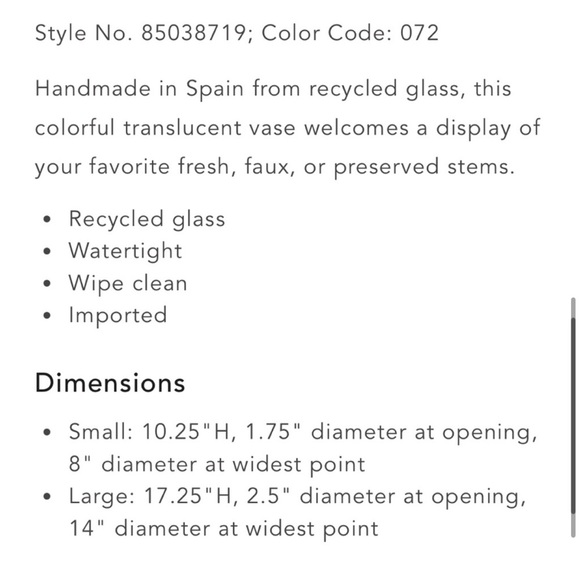 Yellow Glass Round Vase - Picture 5 of 10